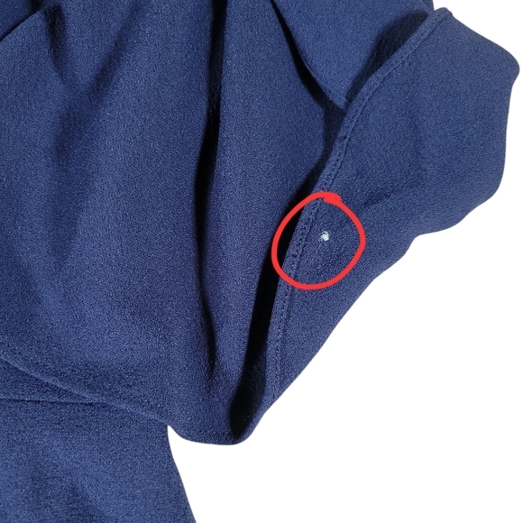 Dress the Population Dress Womens XS Navy Louisa Flutter Sleeve‎ Sheath V Neck - Picture 9 of 13